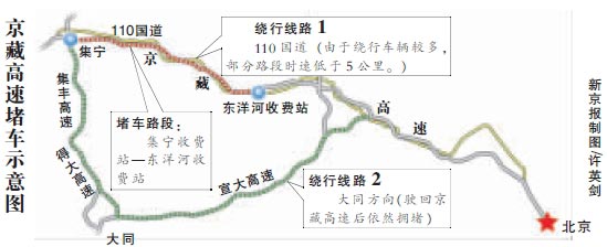 京藏高速路线图全程图片