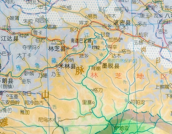 雅鲁藏布江水电站位置图片