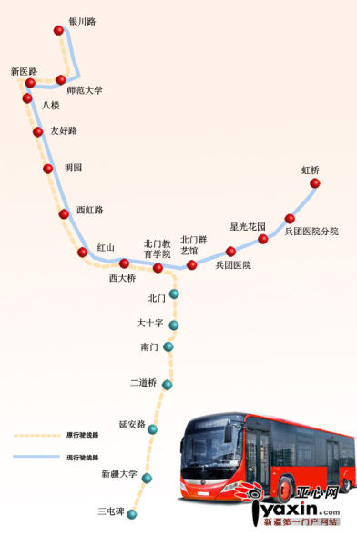 乌鲁木齐brt2号线二期线路通行半月改动呼声高