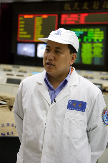 航天科技集团副总经理袁家军2008年9月23日,神舟七号任务进行发射场区