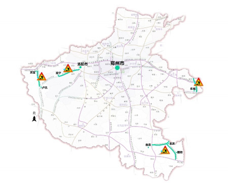 示意图昨日,豫西地区开工三(门峡)淅(川)高速公路灵宝至卢氏段,郑(州)