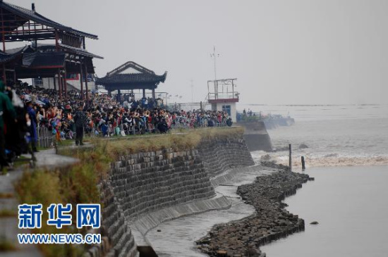 钱塘江今日可能出现8年来最大潮涌(组图)