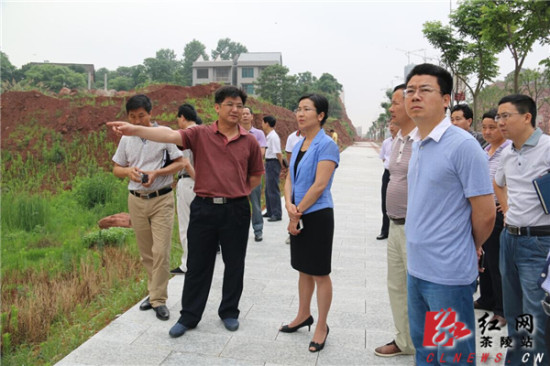 邓施环)6月5日,茶陵县县委副书记,县长江小忠率规划局,国土局,房产局