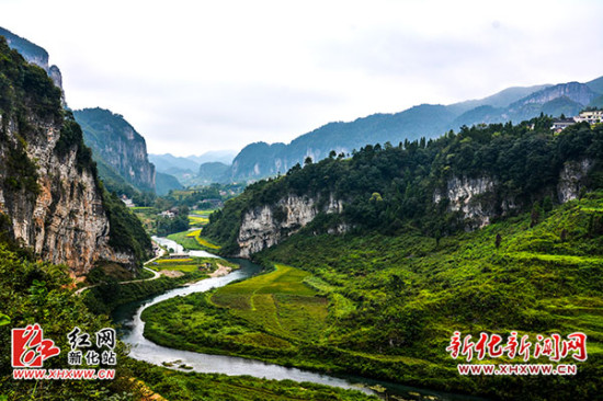 新化温塘镇金秋如画美景组图