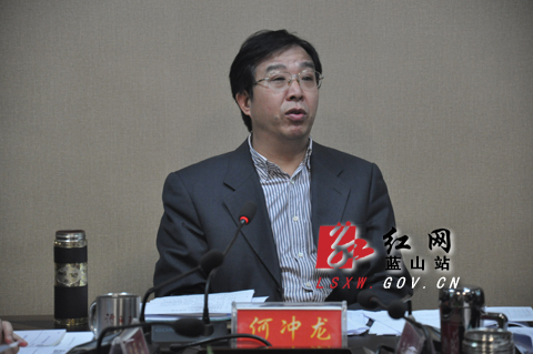 蓝山县委书记何冲龙:打好经济建设主动仗