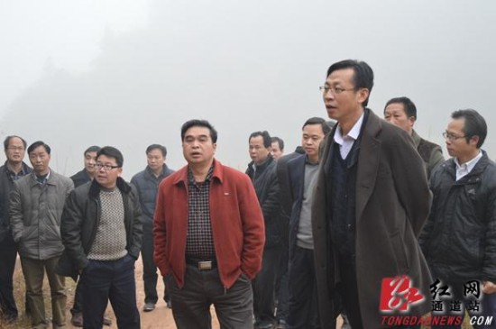 通道县县长赵旭东深入大高坪乡调研