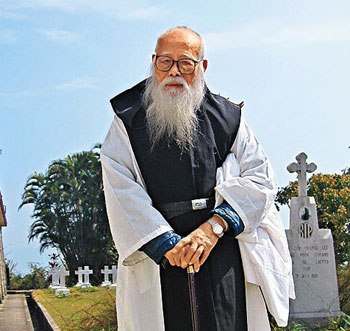 最老人瑞,在大屿山的圣母神乐院修道30多年的高师谦神父前日魂归天国