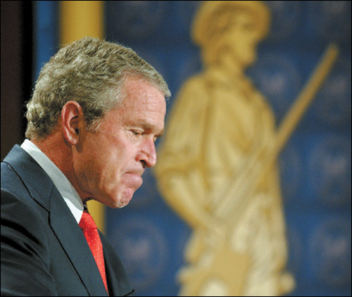 布什白宫最后时光很落寞