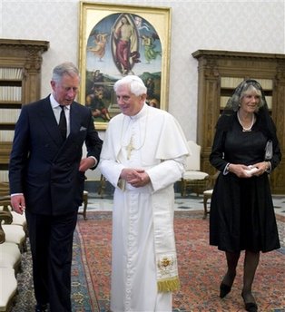 查尔斯王子谒见教宗 讨论环境问题(图)