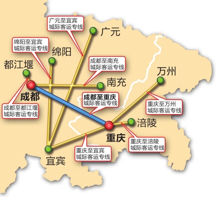 成渝城际铁路 57分钟直达