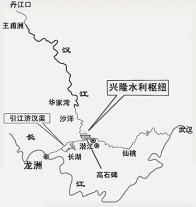 引江济汉工程线路图图片