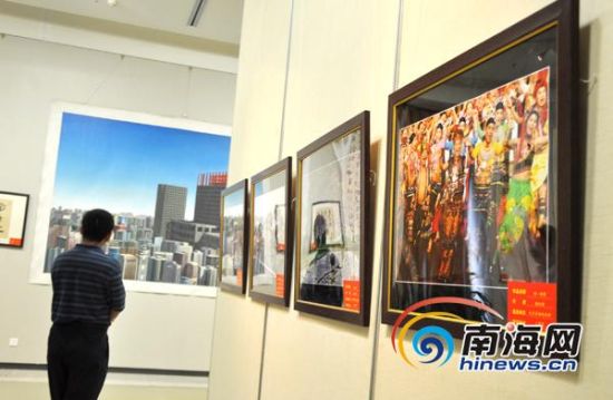 海南省統一戰線紀念建黨90週年書畫攝影展開展