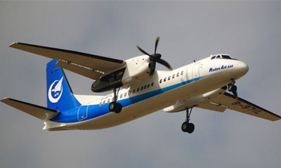 谢功梅)奥凯航空新舟60客机执飞天津—沈阳bk2870航班时,因飞行仪表