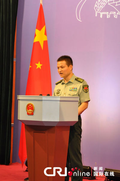 摄影:张一夫国际在线报道(记者张一夫,杨琼):中国国防部新闻发言人