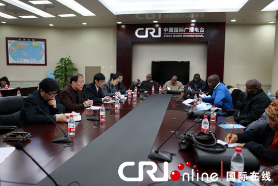 "非洲国家主流媒体记者团"到访中国国际广播电台(图)