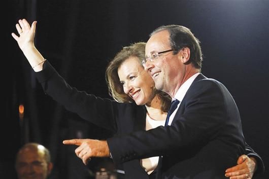 图文:奥朗德当选法国总统