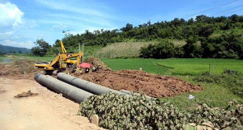 中缅天然气管道缅甸段建设完成图
