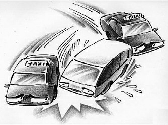 的哥"碰瓷" 乘客一身冷汗