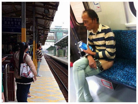 男子光着屁股坐台铁网友称谁还敢坐那个位子
