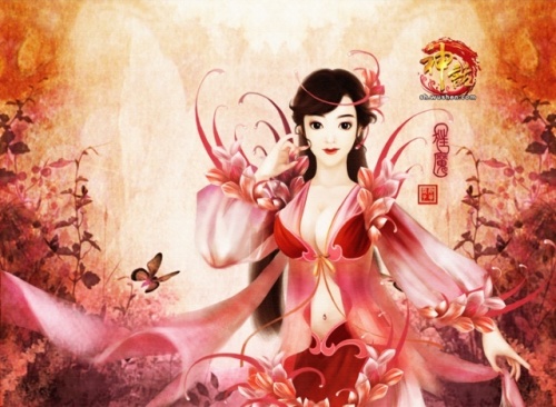 神话妖艳手绘图六大美女比拼sg