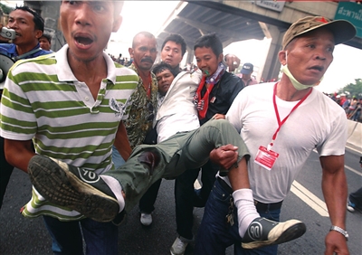 泰国红衫军事件图片