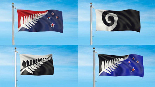 新西兰公布4种国旗更改方案(图)