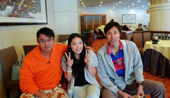 罗雪娟与男友卢晓观看广州亚运会
