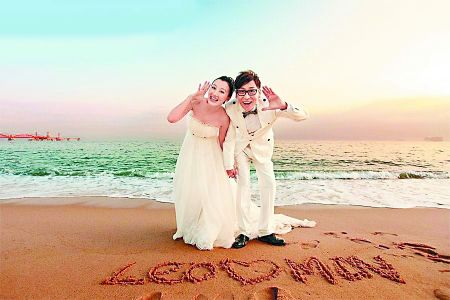 李好郭晓敏婚纱照