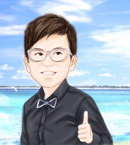 邓超接受影迷卡通画害羞面对青春版自己图