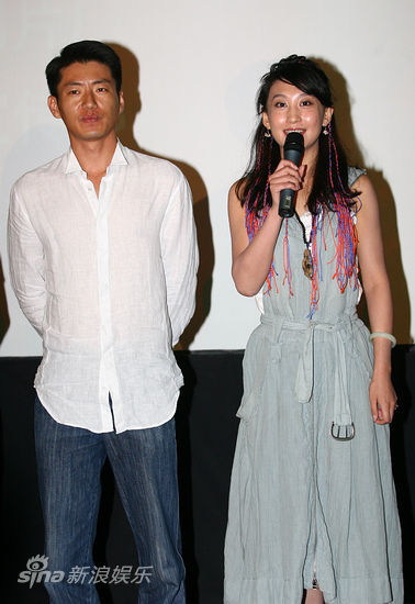 图文:电影《我的军号》首映-孙波和曹舟