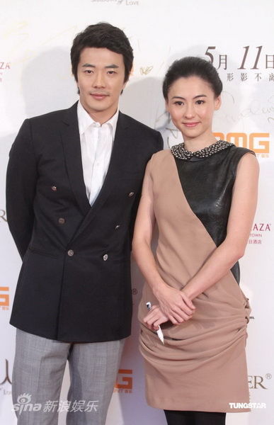 图文影子爱人发布会权相佑与张柏芝