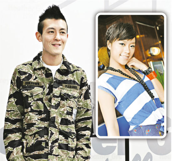 无辜被指暗交貌似邓丽欣的嫩模suki(右图),陈冠希立刻发声明澄清两人