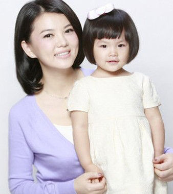 李湘与女儿（资料图）