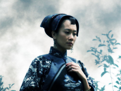 《边城汉子》拍摄中 温峥嵘努力走出"韩英"