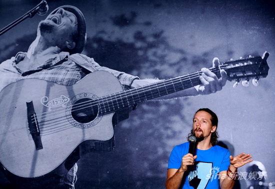 6月12日,杰森-玛耶兹(jason mraz)在北京召开演唱会新闻发布会