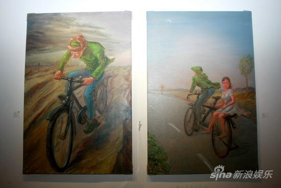 丁武办个人画展回忆童年 老狼李亚鹏等捧场(图)_影音娱乐_新浪网