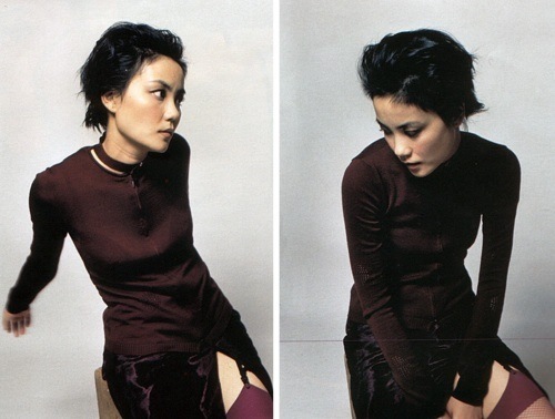 時尚 時尚心經 正文王菲穿著helmut lang,1997, 香港芭莎雜誌.