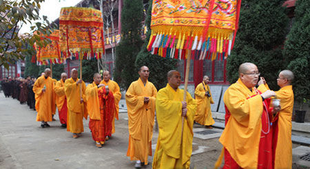 河北臨濟寺舉行紀念有明長老圓寂三週年水陸法會