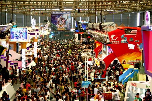 chinajoy展会人流