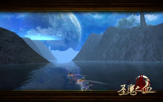 幽静湖泊鸳鸯戏水