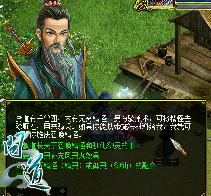 坐骑融合npc——玉真子