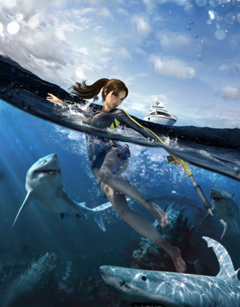 泳装劳拉,告别爷们儿形象