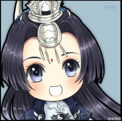 萌手绘剑网3九大门派定国御姐头像