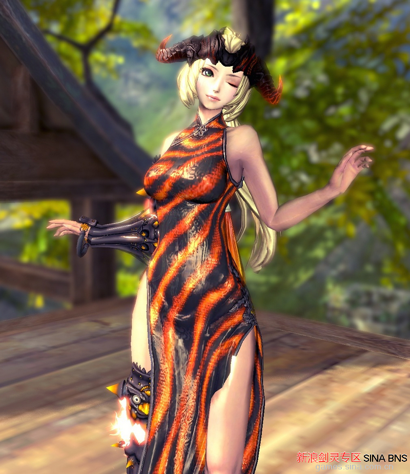 魔鬼身材穿出来剑灵多款旗袍风时装展2