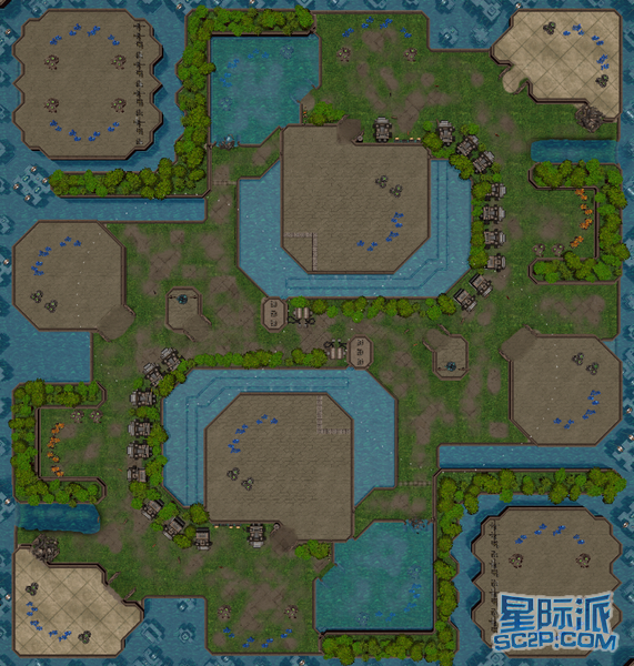 星际争霸2地图 泰拉铎浮台-tyrador flow