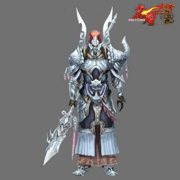 手持砍刀的不明战士