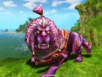 兽紫面獠牙,体型巨大,天生神力,一种天然的压迫感油然而生铁脊狂将领