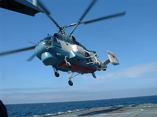 资料图:俄罗斯卡-27反潜直升机