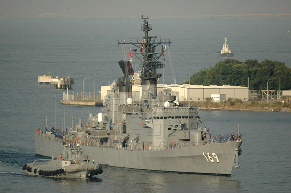 资料图:日本海上自卫队"太刀风"级169号驱逐舰