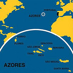 亚速尔群岛地图位置图片
